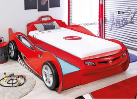CARBED Кровать-машина Coupe с выдвижной кроватью Red 20.03.1306.00 в Ужуре - uzhur.katalogmebeli.com | фото