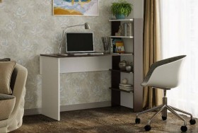 Компьютерный стол №3 (Венге/Белый) в Ужуре - uzhur.katalogmebeli.com | фото