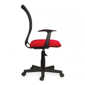 Кресло BRABIX Spring MG-307 (красно-черный) в Ужуре - uzhur.katalogmebeli.com | фото 3