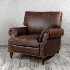 Кресло кожаное Лофт Аристократ (ширина 1100 мм) в Ужуре - uzhur.katalogmebeli.com | фото