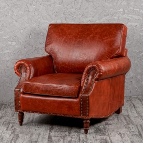 Кресло кожаное Лофт Аристократ (кожа буйвола) в Ужуре - uzhur.katalogmebeli.com | фото