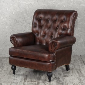 Кресло кожаное Лофт Чарльз в Ужуре - uzhur.katalogmebeli.com | фото