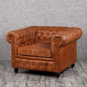 Кресло кожаное Лофт Честер (кожа буйвола) в Ужуре - uzhur.katalogmebeli.com | фото