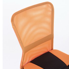 Кресло компактное BRABIX Smart MG-313 (черный, оранжевый) в Ужуре - uzhur.katalogmebeli.com | фото 4