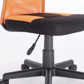 Кресло компактное BRABIX Smart MG-313 (черный, оранжевый) в Ужуре - uzhur.katalogmebeli.com | фото 5