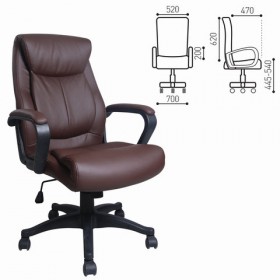 Кресло офисное BRABIX Enter EX-511 (коричневый) в Ужуре - uzhur.katalogmebeli.com | фото 1