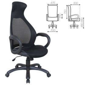 Кресло офисное BRABIX Genesis EX-517 (черное) в Ужуре - uzhur.katalogmebeli.com | фото