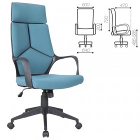 Кресло офисное BRABIX Prime EX-515 (голубая ткань) в Ужуре - uzhur.katalogmebeli.com | фото
