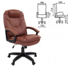 Кресло офисное BRABIX Trend EX-568 (коричневый) в Ужуре - uzhur.katalogmebeli.com | фото