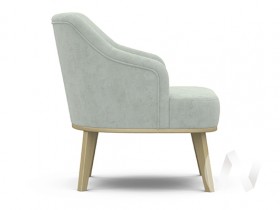 Кресло отдыха Комфорт-5 низкая спинка (бесцветный лак/FRESCA BRILLIANT) в Ужуре - uzhur.katalogmebeli.com | фото 2