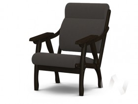 Кресло Вега-10 (венге лак/ULTRA GRAFIT) в Ужуре - uzhur.katalogmebeli.com | фото