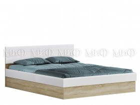 Кровать 1,4 спальня Фортуна (Дуб сонома/белый глянец) в Ужуре - uzhur.katalogmebeli.com | фото