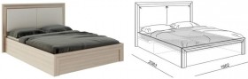 Кровать 1,6 Глэдис (М32) с подъемным механизмом Распродажа в Ужуре - uzhur.katalogmebeli.com | фото 2