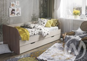Кровать детская Балли 2-х уровневая (шимо темный/шимо светлый) в Ужуре - uzhur.katalogmebeli.com | фото