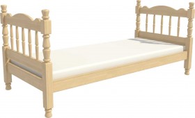 Кровать одинарная Аленка из массива сосны 800*1890 Сосна в Ужуре - uzhur.katalogmebeli.com | фото 3