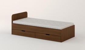 Кровать с ящиками 900 (Орех темный) в Ужуре - uzhur.katalogmebeli.com | фото