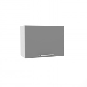 Квадро ВПГ 600 шкаф верхний горизонтальный высокий (Ваниль кожа/корпус Серый) в Ужуре - uzhur.katalogmebeli.com | фото