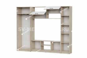 Мебель для гостиной МГС 3 Исполнение 1 Дуб Сонома / Белый в Ужуре - uzhur.katalogmebeli.com | фото 3