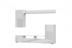 Мебель для гостиной МГС 4 (Белый/Белый глянец) в Ужуре - uzhur.katalogmebeli.com | фото 7