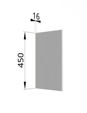 Панель торцевая (для шкафа горизонтального высокого) ВПГ Ройс (Графит софт) в Ужуре - uzhur.katalogmebeli.com | фото