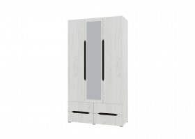 Шкаф 3-х створчатый с ящиками и зеркалом Вега (Прованс) в Ужуре - uzhur.katalogmebeli.com | фото