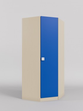 Шкаф угловой (угловая секция) Скай (Синий/корпус Клен) в Ужуре - uzhur.katalogmebeli.com | фото